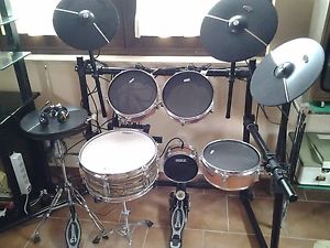 batteria elettronica pelli mesh centralina roland td-6v  rullante in acero