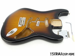 USA Fender ERIC JOHNSON Strat BODY & HARDWARE American Nitro 2 Color Sunburst
