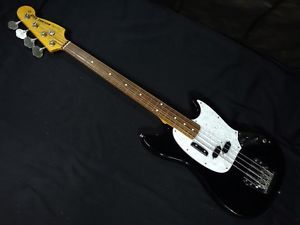 Fender Japan MB-SD Mustang Bass Black w/soft case Free shipping #X1499