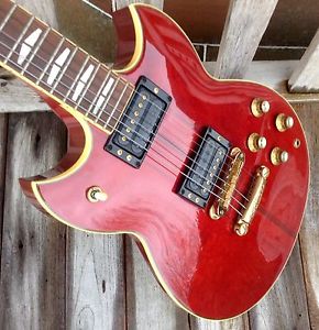 Yamaha SG-1500 (Translucent Red,, OHSC, 1983, Excellent condition)
