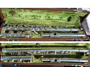 Vintage solid silver flute Aug. Rich. Hammig - "Recital"