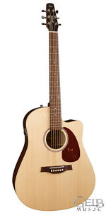 Seagull Cutaway Acoustic / Electric Guitar Coastline S6 Slim and Bag - 030910