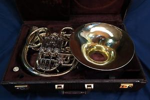 Gebr. Alexander Mainz Model 103 Screw Bell Double French Horn w/Case, Mouthpiece