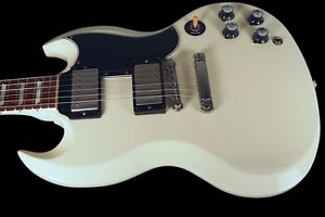 2008 GIBSON SG STANDARD CUSTOM SHOP LES PAUL 61 HISTORIC VOS ~ CLASSIC WHITE