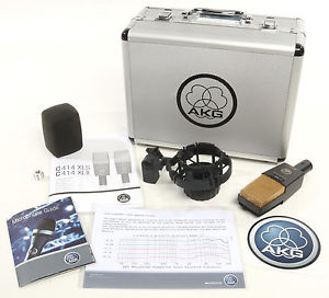 AKG C414 XLII Large-Diaphragm Condenser Microphone With Case and Shockmount