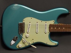 Fender Custom Shop Stratocaster® 1962  Relic® A-Flame 9,5"/12"  Teal Green