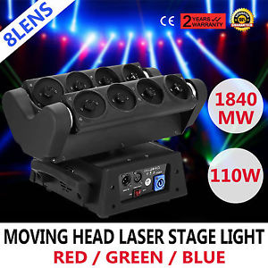 LASER SPIDER MOVING HEAD LIGHT DJ CLUB PARTY LAMP  BEST PRICE EXCELLENT UPDATED