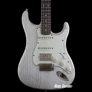 Scala Guitars Backbone in White Wash w/ Arcane Strat Pickups