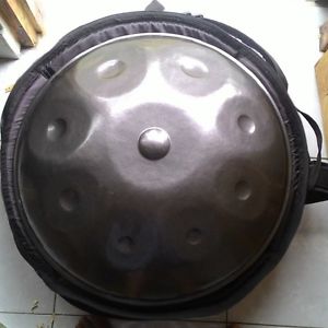 RARE! 9 Tones Handpan Hang Drum with Sekalabrak Swarnadwipa Tone Scale +Softcase