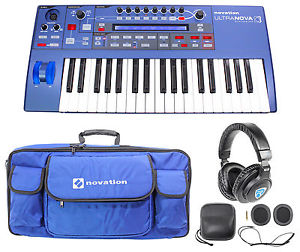 Novation UltraNova 37-Key USB MIDI Keyboard Studio Synthesizer+Bag+DJ Headphones
