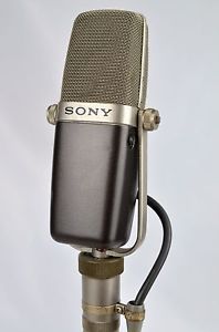 VINTAGE SONY C-38B CONDENSER MICROPHONE MIC REPAINTED TO RCA DARK BROWN