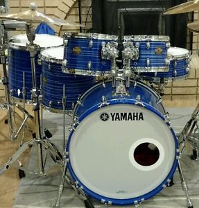 Yamaha Club Custom 6 Piece Drum Set in Swirl Blue