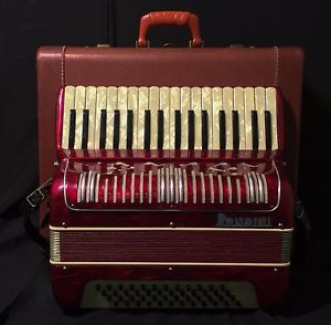 Rondini Piano Style Accordion w/ Case and Straps