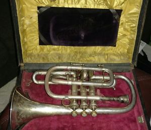 Conn cornet trumpet great condition, 1890s!