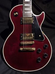 1996 GIBSON LES PAUL CUSTOM WINE RED & OHSC - KILLER SOUNDING