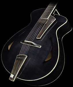 Pagelli Massari Super Deluxe Archtop Electric Guitar Black