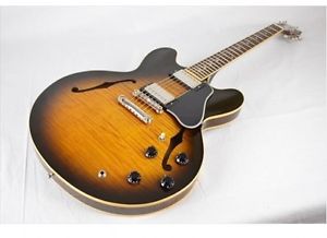 Gibson ES-335 dot Brown w/hard case Free shipping Guiter Bass From JAPAN #A2926