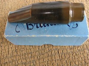 1940's Brilhart hard rubber 4 tenor sax mouthpiece W/rare Blue box