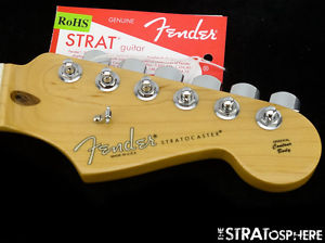 American Fender Deluxe PLUS Strat NECK LOCKING TUNERS Stratocaster USA Maple