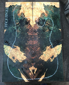 Stabilized Myrtle Burl Guitar Luthier Book Match Set -.25 x 15.5  x 22  SBM-65