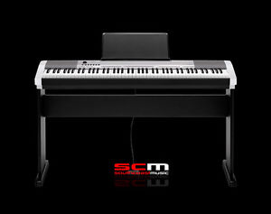 CASIO CDP130 SILVER FINISH WITH WOODEN STAND 88 WEIGHTED KEY DIGITAL PIANO