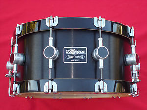 Allegra Master Craft 6.5x14 Aluminum Power-Core Shell Snare Drum With Wood Hoops