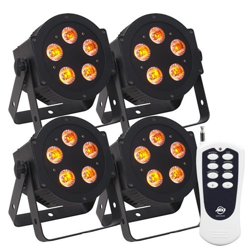 American DJ Hex Par Pak  W/ 4 5P LED and Remote - New