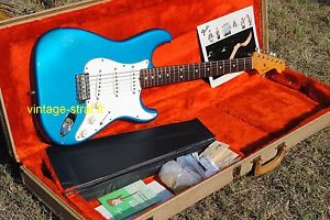 1983 FENDER FULLERTON STRATOCASTER REISSUE 1962 lake placid  blue 100% ORIGINAL