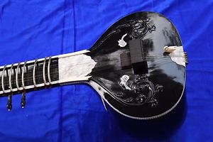 Sitar,Black Munda ,Vilayat Khan ,Professional Quality Radhey Shyam Sharma&Co.