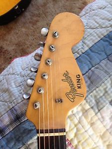 1965 Fender King Acoustic Guitar  Vintage Collectors piece. Rare.