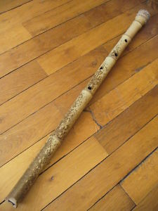 shakuhachi flute 3.0  Ji-nashi roots-end