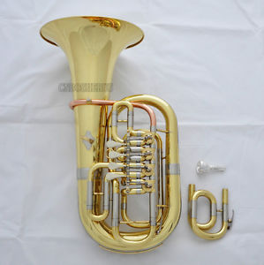 Professional Gold C/Bb 4 Key Rotary Valve Euphonium horn 11.6'' New With Case