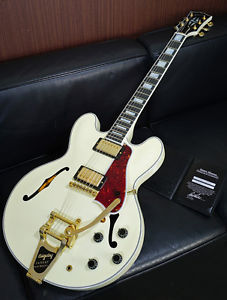 New Gibson Memphis 2016 Limited Run ES-355 w/Bigsby V.O.S Classic White Guitar