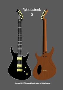 Woodstock Electric Guitars Custom S - Hand Made Electric Guitar Mahogany Ebony