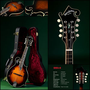 Sigma MANDOLIN SMA-6 F-Style FULL SOLID CORPUS + original Sigma Case NEU