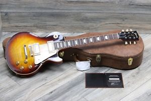 NICE! 2013 Gibson Les Paul Custom Shop 1959 Reissue Bourbonburst R9 + OHSC & COA