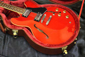 Burny FERNANDES RSA-65 Cherry Red Electric Semi-Hollow Guitar NEAR MINT w/HC