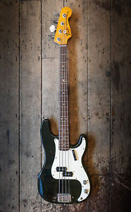 1973 FENDER PRECISION BASS P-BASS FACTORY CUSTOM BLACK & CASE