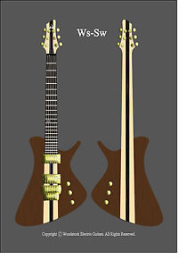 Woodstock - Sw Standard - Hand Made to Order Electric Guitar BODY & NECK ONLY!!