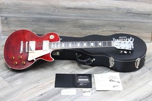 Gibson Les Paul Custom Trans Red Tiger Flame! All Original + COA and Orig Case