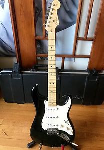Black 2003 Fender Stratocaster American Standard Electric Guitar
