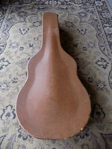 1950s Gibson Brown Hardshell Case vintage lifton USA RED LINED jumbo archtop