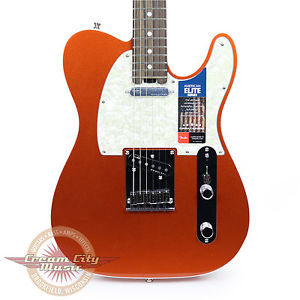 Brand New Fender American Elite Telecaster Rosewood in Autumn Blaze Metallic