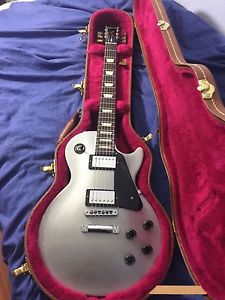 2016 Gibson Les Paul Studio silver sparkle Guitar OHSC