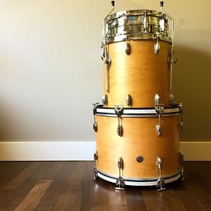 Vintage Gretsch Round Badge Two Piece Shell Pack 1960s Natural