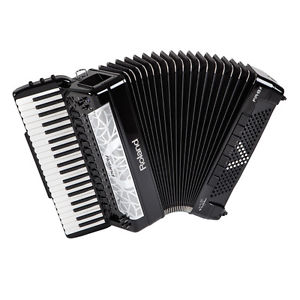 6Roland V-Accordion FR-8x Digital Piano Accordion USB Port 41-Key 120-Bass Black