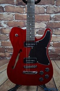 B-Stock Fender Jim Adkins JA-90 Telecaster Thinline Crimson Red Transparent