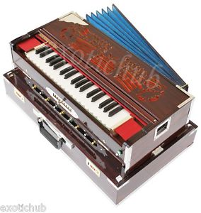 HARMONIUM~9 SCALE CHANGER~TEAK WOOD~3¾ OCTAVE~BHAJAN~KIRTAN~YOGA~GHAZAL~SANGEET~