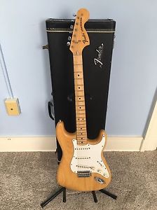 1975 Fender Stratocaster Original Guitar OHSC Natural
