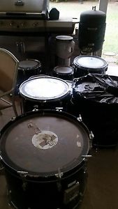 Sonor Black 8-Piece Drum Set Drums Only